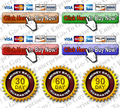 Order Button and Gurantee Seal Graphics - Examples